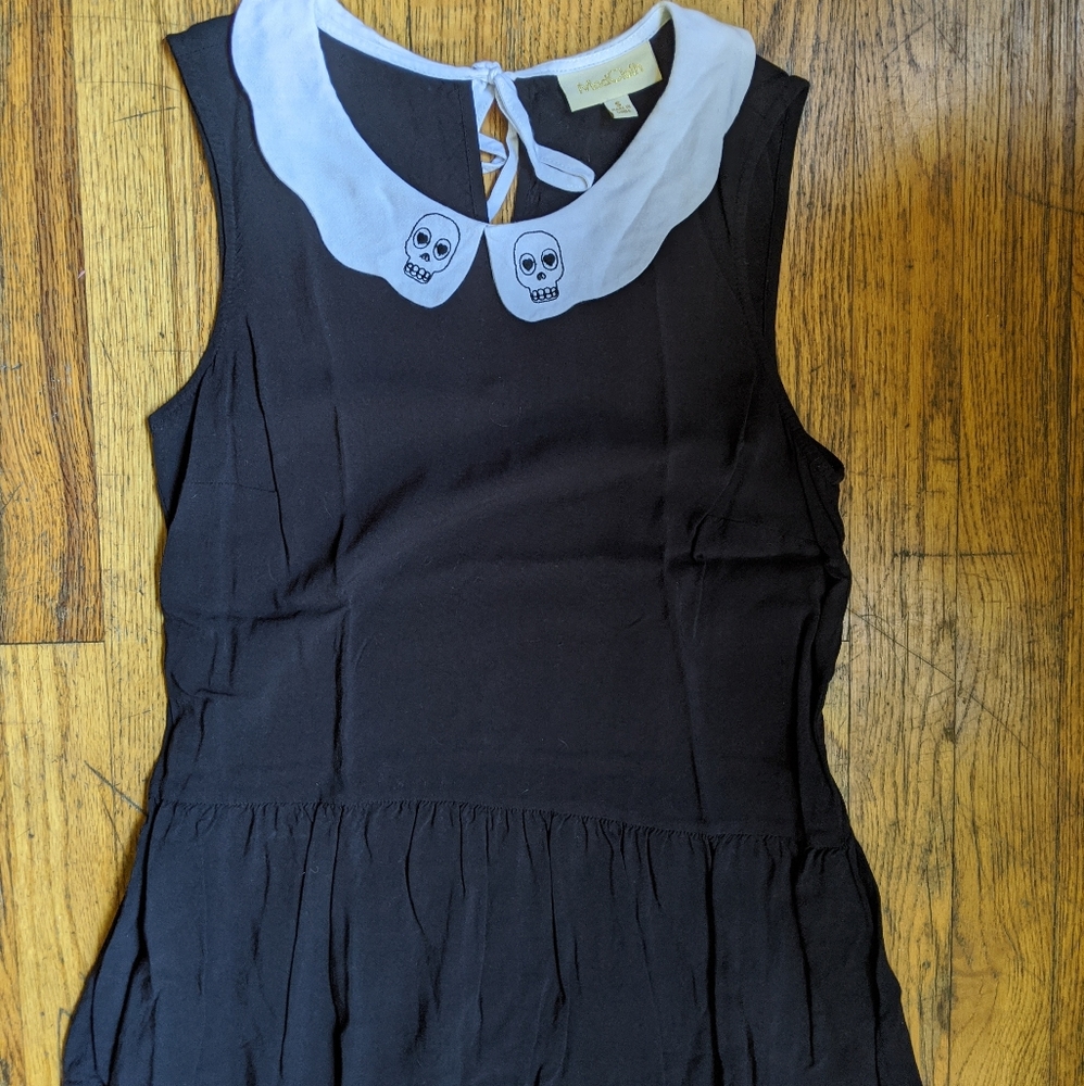 Modcloth Black Skull Blouse